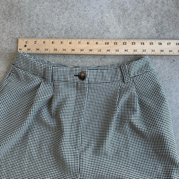 Topshop baggy houndstooth women’s “men’swear” pleated trousers SZ 8 pockets - Picture 14 of 16